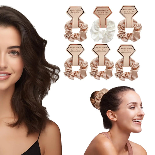 Satin Scrunchies Set