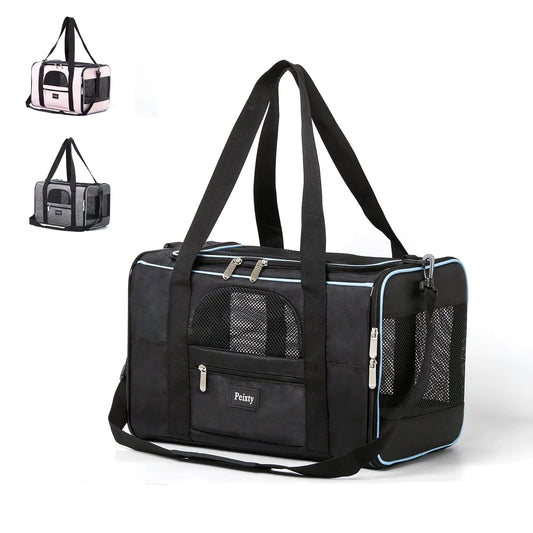 Pet Travel Carrier Bag with Two Storage Pockets