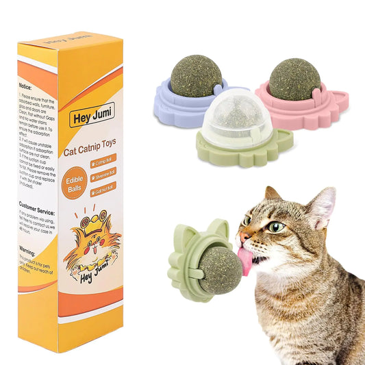 3Pcs Catnip Toy Balls with Three Mixed Flavors