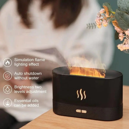Ultrasonic Fire Essential Oil Aroma Diffuser