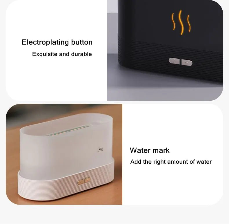 Ultrasonic Fire Essential Oil Aroma Diffuser