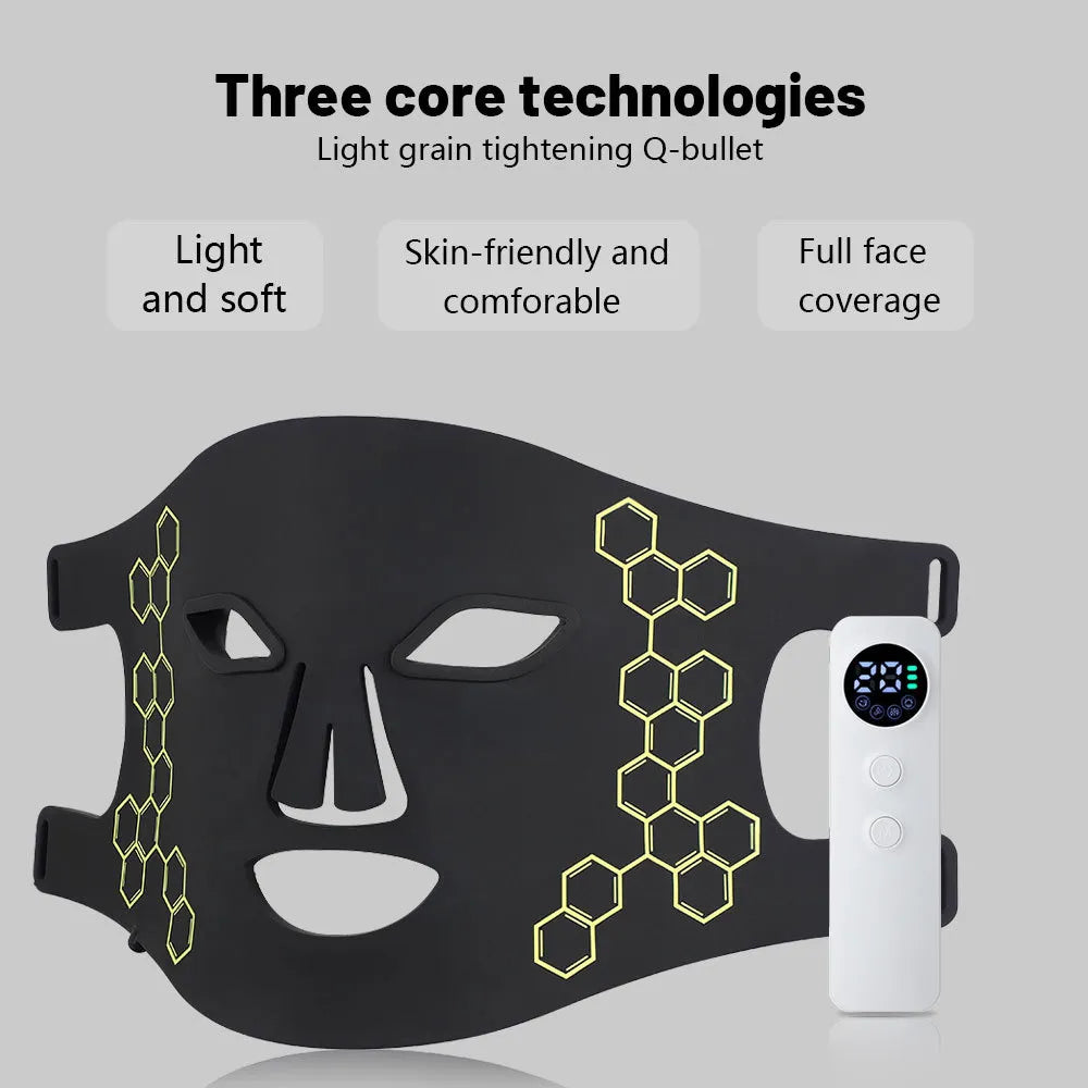 LED Silicone Facial Beauty Device